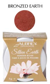 Aubrey Organics Silken Earth Powder Blush - Bronzed Earth